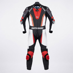 ชุดแข่งรถมอเตอร์ไซค์หนังพรีเมียมสั่งตัดพิเศษ MotoCP แบบชิ้นเดียว/ชุดขับขี่พร้อม Hump ระดับ 2 CE ผลิตตามขนาดที่สั่ง - Product Image 1