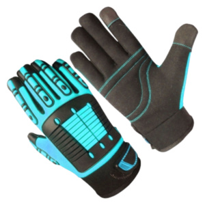 ถุงมือทำงานทนทานต่อแรงกระแทก TPR คุณภาพสูง ถุงมือป้องกันไฟไหม้เสริมความแข็งแรงด้วยหนังสังเคราะห์ Amara - Product Image 4