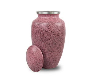 Hot selling Premium metal Violet Speckled Cremation Urn Stainless Steel <b>Memorial</b> Vessel funeral ashes urn <b>vase</b> home decor - Product Image 4