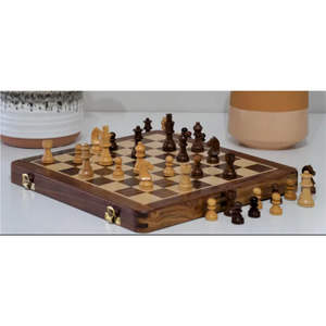 Juego de Ajedrez de Madera Personalizado con Almacenamiento Integrado para Piezas - Juego de Mesa Profesional de Madera Natural - Tablero de Ajedrez Artesanal al por Mayor - Product Image 3