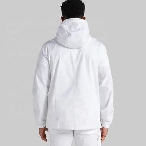 Chaqueta Cortavientos Blanca Personalizada para Hombre, con Capucha, Impermeable, Ligera, con Múltiples Bolsillos, Estilo Anorak, Ropa de Calle, Techwear - Product Image 3