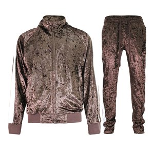 Best Selling Premium Quality Baggy Velvet Track Suit <b>Set</b> Running Outdoor Running 2pcs <b>Set</b> Jogger <b>Set</b> Velour Tracksuit Breathable - Product Image 6