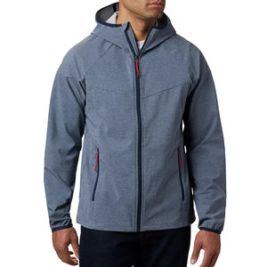 Veste softshell à capuche pour homme, en toile, légère, résistante, imperméable et respirante, idéale pour l'extérieur - Product Image 3