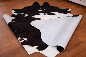 พรมหนังวัวแท้ขนดิบ หนังแท้ปูพื้น ขนนุ่มเป็นธรรมชาติ ลายหนังสัตว์ - Product Image 3