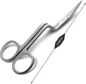Ciseaux à double courbure pour broderie machine - Fournitures en acier inoxydable pour broderie, tissu, fil, tricot, couture - Product Image 2