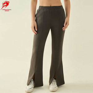 Premium <b>Stretch</b> Apparel Lightweight Flexible Women Flare Track Pants For Stylish Movement And Casual Outfit Wear - Product Image 1