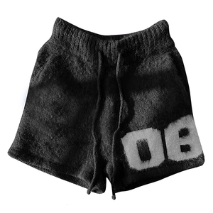 Shorts en mohair en gros, texture tricotée épaisse, personnalisation de marque, qualité industrielle, prix compétitif - Product Image 1