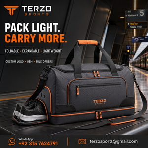 Sac de voyage extensible léger de haute qualité avec logo personnalisé, compartiment à chaussures, résistant à l'eau, sac de sport - Product Image 6