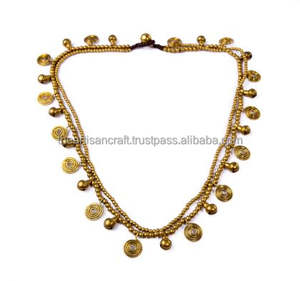 Collar de latón estilo bohemio para mujer Diseño elegante de artesanía de metal inspirado en Anthropologie - Product Image 1