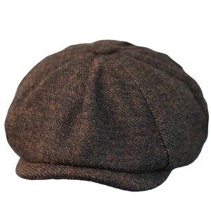 Casquette Gavroche en Corduroy et Laine Sergée, Casquette Plate d'Hiver Style Baker Boy avec Bouton sur le Dessus, OEM - Product Image 2