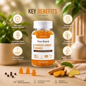 Gummies au curcuma et au gingembre en marque blanche OEM pour soutenir l'immunité et la santé des articulations - Product Image 5