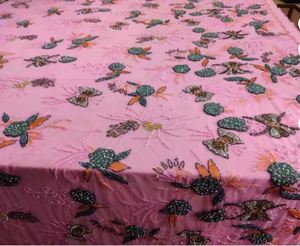 Tissu en maille perlée élégant pour la production de robes de défilé de mode, tissu brodé doux pour costumes et robes de fantaisie - Product Image 3