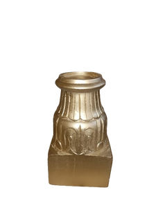 Porte-bougie rond en bois vintage blanchi à la chaux, fait main, sculpté, pour la décoration de la maison, Noël, personnalisé - Product Image 6