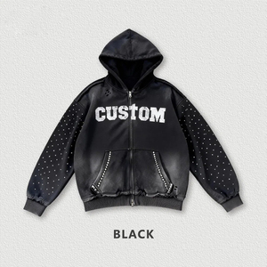 Ropa Deportiva Profesional Transpirable, Impermeable, de Secado Rápido, Sudadera con Capucha de Material Sólido con Impresión Personalizada para Hombre, Primavera - Product Image 3