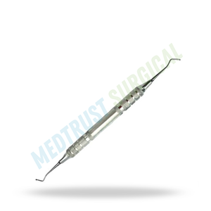 Instrumento Quirúrgico Dental de Doble Extremo Tipo Excavador de Tamaño Estándar para la Eliminación de Material Cariesoso - Product Image 3