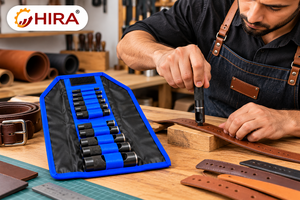 ชุดเครื่องมือเจาะหนัง/เจาะรู/เจาะเข็มขัด HIRA 15111 - Product Image 4