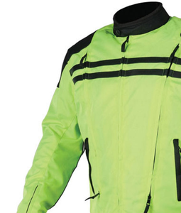 Premium <b>Motorcycle</b> Riding <b>Jacket</b> Heavy Duty Cordura Textile Construction with Protective Armor Ready Design - Product Image 3