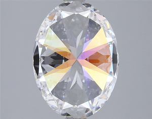 Diamante Blanco Suelto de Corte Ovalado Brillante de 3 Quilates con Simetría Excepcional y un Impresionante Fuego Helado para Diseño de Joyería Fina Personalizada - Product Image 4