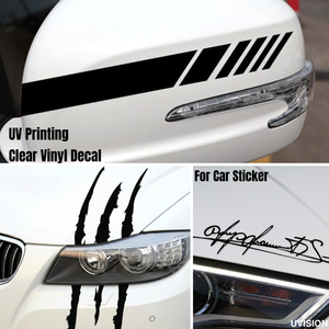 Calcomanía Personalizada para Automóvil de Vinilo Transparente Impresa con UV para Publicidad Vehicular - Product Image 6