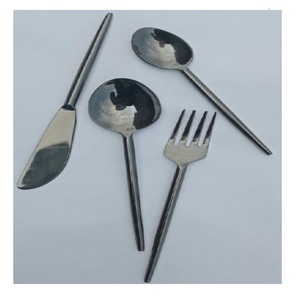 Ustensiles de cuisine pour la restauration, couverts en métal de qualité supérieure, finition brillante, ensemble couteau, cuillère, fourchette et spatule - Product Image 3