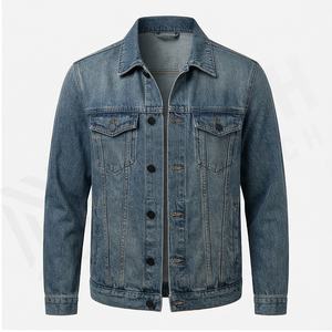 แจ็กเก็ตยีนส์แขนยาวระบายอากาศได้ดีแขนยาวสไตล์ที่เป็นเอกลักษณ์ของผู้ชายสินค้ายอดนิยมสำหรับฤดูหนาว - Product Image 2