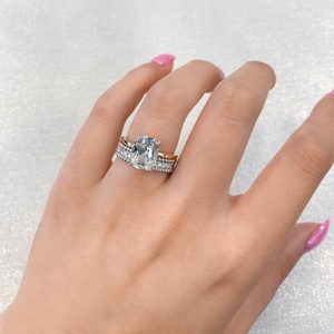 Classic 3.13 carat <b>Cushion</b> Cut Lab Grown Diamond Engagement <b>Ring</b> Yellow Gold Solitaire <b>Ring</b> IGI certified Diamond <b>Wedding</b> Band - Product Image 1