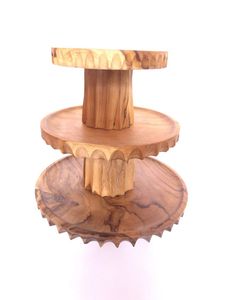 Base Redonda de Madera Ecológica para Pastel, Hecha a Mano con Acabado Natural, Apta para Lavavajillas, Forma Personalizada, 1 Pieza - Product Image 4