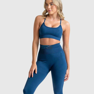 Conjunto Deportivo de Yoga de 2 Piezas para Mujer, Shorts de Cintura Elástica, Transpirables, Ajustados, Tela Inteligente, Casual, para Correr - Product Image 1