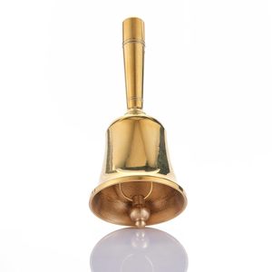 Campana de Mano de Latón Sólido con Acabado Dorado, Campana de Sonido Fuerte para Bodas, Aulas, Mesitas de Noche y Decoración del Hogar - Product Image 4