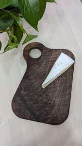 Tabla de Cortar de Madera de Acacia Sólida de Primera Calidad, Tabla para Preparar y Servir Alimentos, Ecológica, Antideslizante, Apta para Lavavajillas - Product Image 2