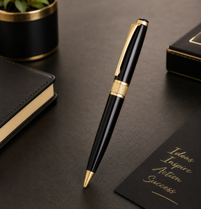 Luxury Black Metal <b>Pen</b> for Business Professionals Premium Office Ball <b>Pen</b> with Gold Accents Executive Gift <b>Pen</b> for Branding & - Product Image 3