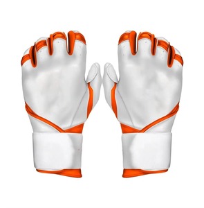Men's Full Finger Leather Baseball Gloves Waterproof Insulated Non-Slip Gel Palm Left-Handed Right-Throw Adjustable Wrist <b>Strap</b> - Product Image 3
