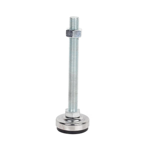 Adjustable <b>Industrial</b> Steel Threaded <b>Table</b> <b>Leg</b> with Rubber Insert Chrome Finish for Hospital Kitchen Cabinet Use - Product Image 5