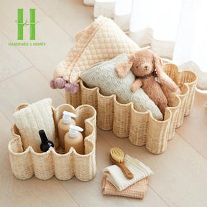 BEST SELLER Eco-Friendly Natural Rattan Modern <b>Stackable</b> Picnic & Home Use Storage <b>Basket</b> Made in Vietnam - Product Image 3