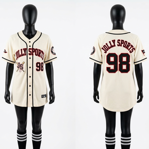 Women Baseball Dress Jersey 180 GSM Poly <b>Mesh</b> Peach Black Panel Sublimation Custom Team Logo Athletic Cotton Baseball Jersey - Product Image 3