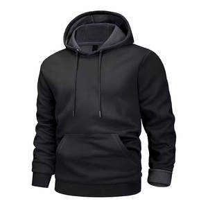 Sudaderas con Capucha para Hombre, Nuevas, Casuales de Primavera, 100% Algodón, Sudaderas con Capucha de Color Sólido para Hombre, 250 gramos - Product Image 1