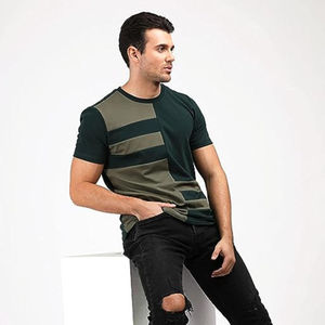 T-shirt pour homme de bonne qualité, à manches courtes, nouveau style d'été, t-shirt basique tendance, coupe ajustée, logo personnalisé - Product Image 2