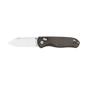 Couteaux pliants haut de gamme avec lame en acier inoxydable tranchante, manche texturé foncé et design compact pour le camping en plein air - Product Image 3