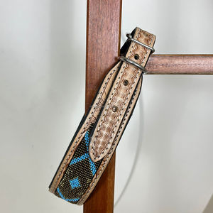 Collares de perro para mascotas de cuero genuino duradero suave y cómodo de lujo de alta resistencia, Collar para mascotas con cuentas de cuero mecanizado a mano de último diseñador - Product Image 4