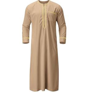 Túnica Saudí Jubbah para Hombre, Venta al por Mayor, Manga Larga, Talla Grande, Térmica, Transpirable, Ropa Islámica de Alta Calidad, Túnicas Tradicionales - Product Image 1