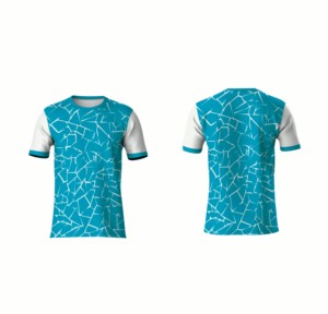 T-shirt unique à sublimation intégrale, design imprimé sur toute la surface, jersey 100% polyester, tissu doux et respirant pour l'été et les occasions décontractées - Product Image 1