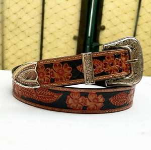 Cinturones de Cuero Genuino con Diseño Occidental Hecho a Mano, Modernos y Elegantes, Personalizados, Hechos a Mano, Ecológicos, para Hombre y Mujer - Product Image 1