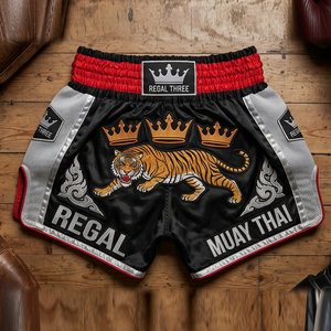 Pantalones Cortos de Lucha MMA Negros y Dorados para Hombre R3, Sublimación OEM, Secado Rápido, Ropa de Artes Marciales, Pantalones Cortos de MMA Unisex, Corte Regular, Talla Adulto - Product Image 5