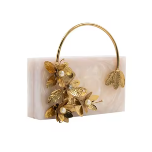 Stylish Resin Clutch Purse for Ladies Fashionable Accessory with Unique Aesthetic and Chain Decoration BY MULTI <b>CRAFT</b> - Product Image 3