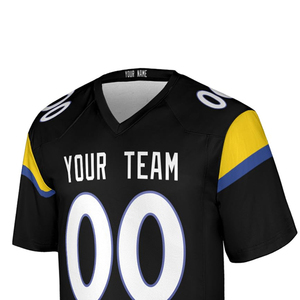 Maillot de football américain respirant à manches courtes de qualité supérieure avec impression par sublimation - Product Image 3