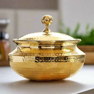 Hammered Copper Kitchen Serving Bowl with Steel Inner Food Safe Handmade Tableware Restaurant Hotel Home Buffet Supply - Product Image 5