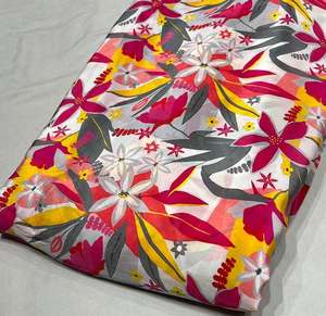 Tissu en popeline de coton de qualité supérieure, imprimé, motif floral, tissu tissé pour vêtements, chemises, robes, fournitures textiles - Product Image 1