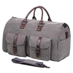 Letter Pattern PU Material Duffel Bag Unisex Weekender Travel Bag Zipper Closure <b>Soft</b> Handle 3655L Capacity Travel Storage - Product Image 4