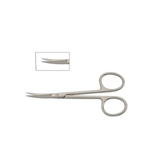 Stainless Steel Manual Iris Scissors 115 mm 03-321-115 Reusable Surgical <b>Instrument</b> for Fine Tissue Dissection - Product Image 4