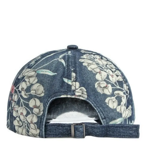 Spring Denim Flower Print Baseball <b>Cap</b> Adjustable Outdoor Snapback Hats for Men and <b>Women</b> - Product Image 4